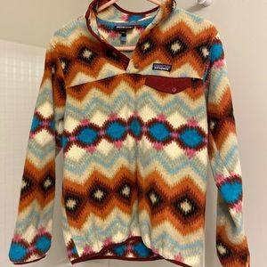 Patagonia Aztec Pattern Synchilla Fleece Pullover
